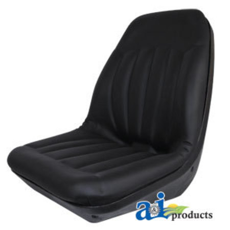 A & I PRODUCTS High Back, Molded Dishpan Seat, BLK 16.5" x20.5" x29" A-CS133-1V